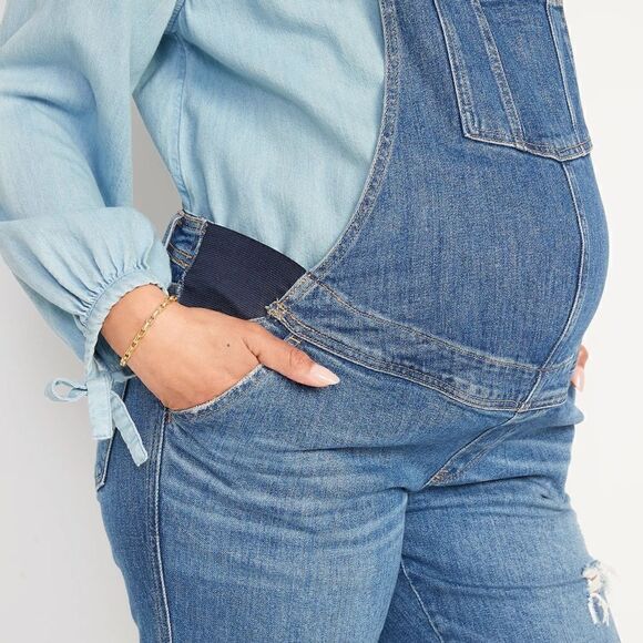 NWT Old Navy Maternity overalls Size 2 - Picture 3 of 7